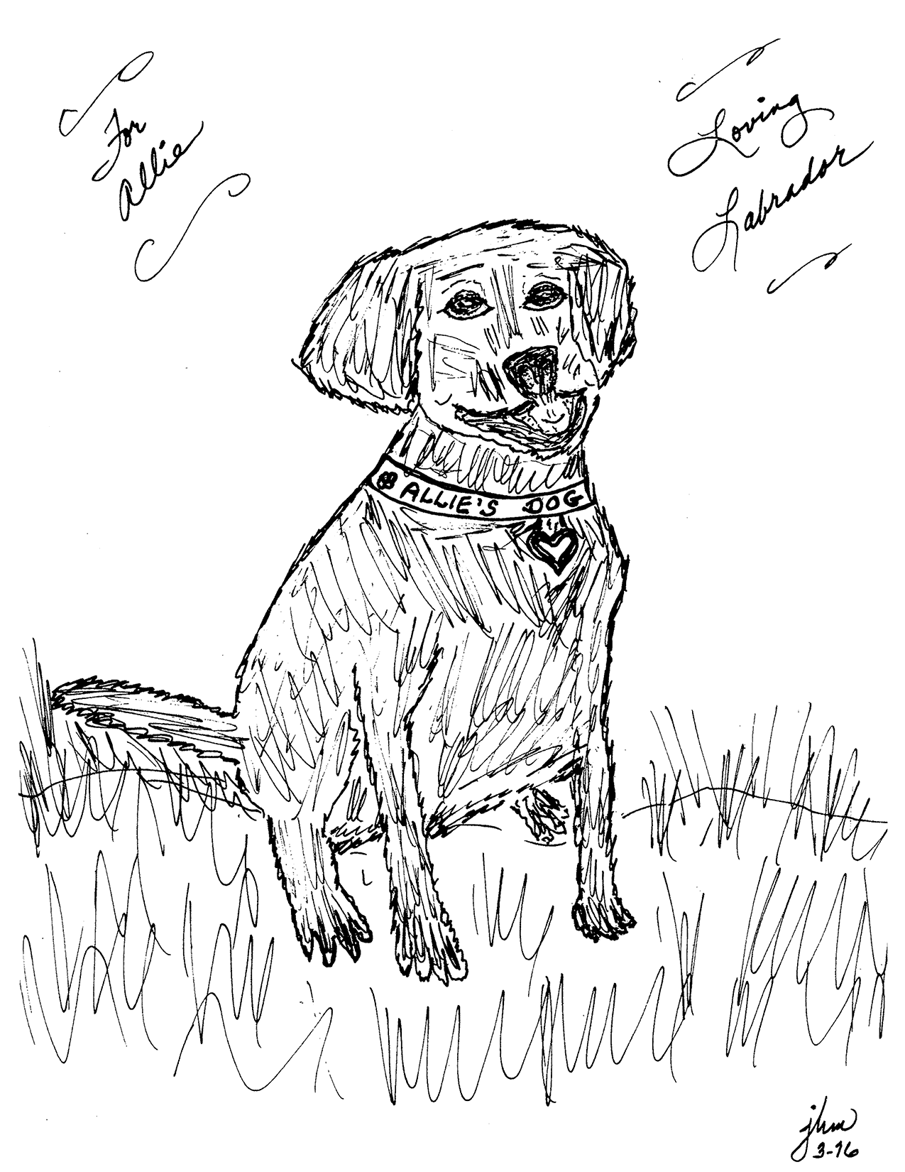 For Allie - Loving Labrador